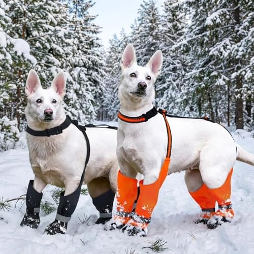 Dog Suspender Boots, Anti-Slip & Fall Waterproof Dog Shoes Leggings, Dog Paw Protector for Small Medium Dogs, Adjustable Dog Boots Pet Shoes for Outdoor Walking - Image 6