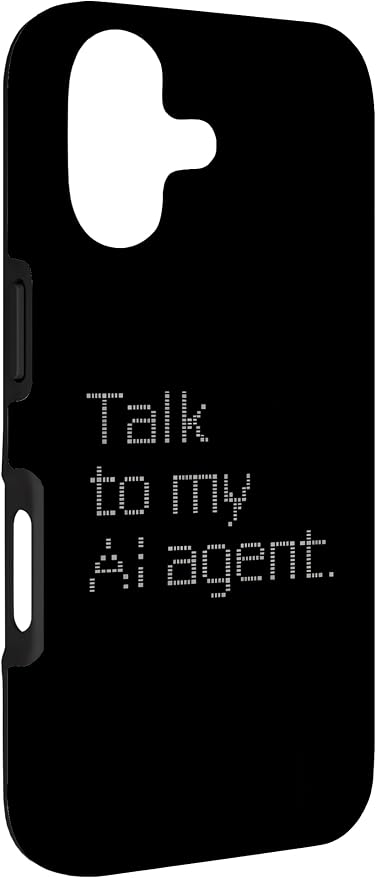 Talk to My AI Agent - Minimalist Tech Design Case for iPhone 17 - Image 3