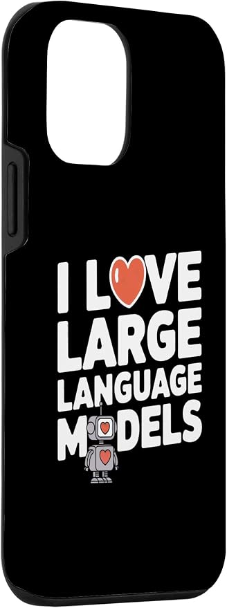 iPhone 12 mini Funny Robot AI Lover I love large language models LLMs Case - Image 3