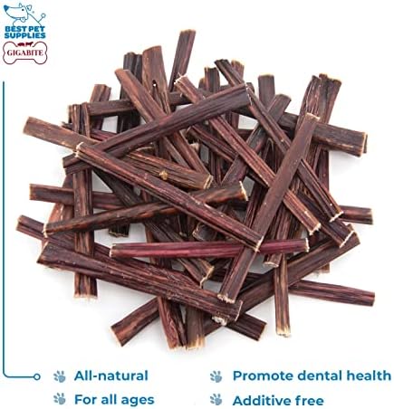 GigaBite Beef Esophagus Dog Treats - Natural Gullet Sticks for Dogs, High Protein Single Ingredient Dog Chews, Rawhide Free Dental Dog Treats for All Dog Breeds - Sticks (6 Inch), Pack of 80 - Image 4