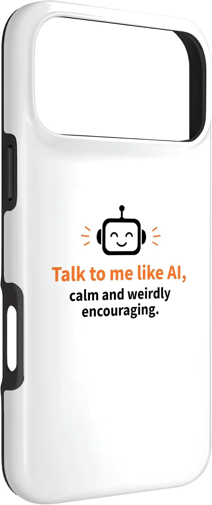 AI Robot Calm Encouraging Tech Support Case for iPhone 17 Pro Max - Image 3