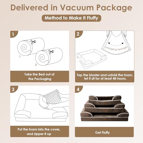 EHEYCIGA Orthopedic XXL Dog Bed, Waterproof Washable XL Big Pet Bed 48" - Image 7