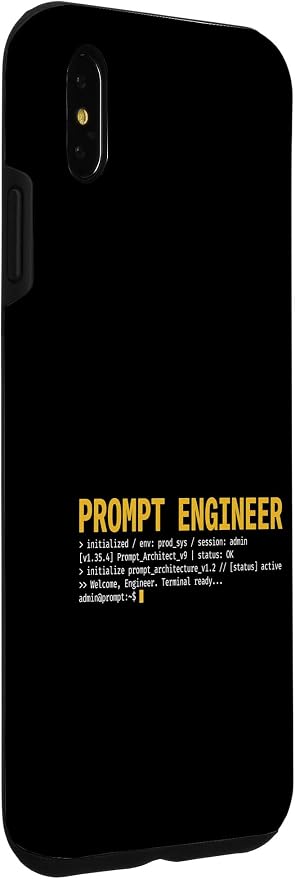 Prompt Engineer Terminal Screen AI Developer Software Coder Case for iPhone Xs Max - Image 3