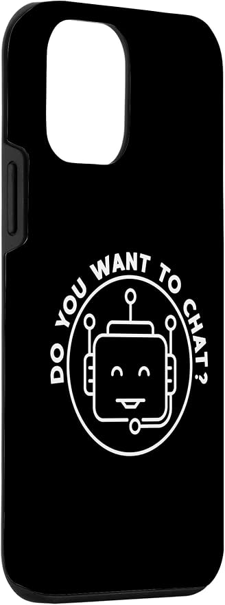 Chatbot - Do You Want To Chat? AI and ML Geek Case for iPhone 12 mini - Image 3