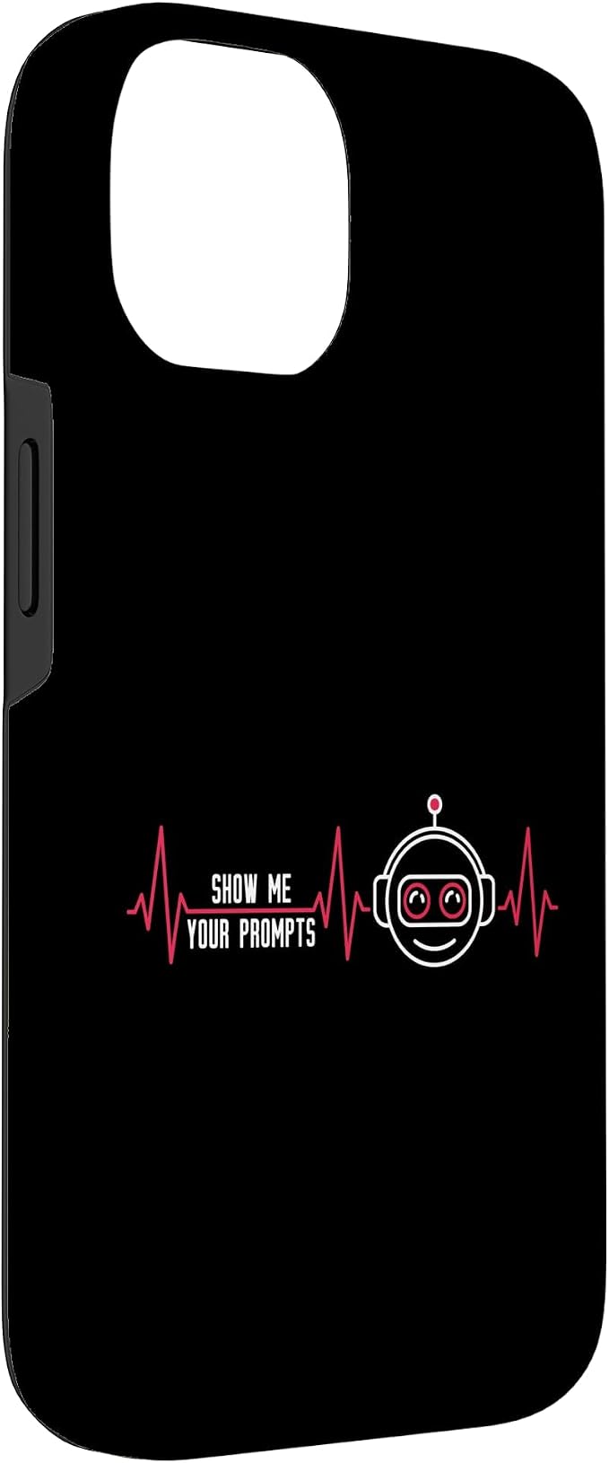 Show Me Your Prompts AI Artificial Intelligence Heartbeat Case for iPhone 14 - Image 3