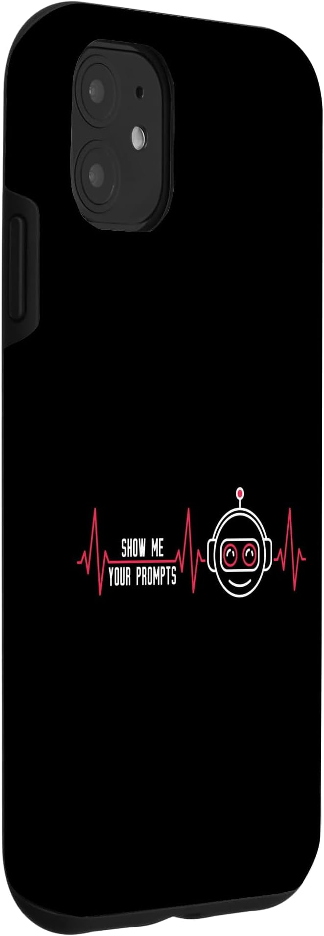Show Me Your Prompts AI Artificial Intelligence Heartbeat Case for iPhone 11 - Image 3