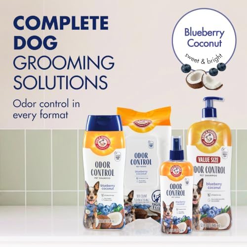 Arm & Hammer Odor Control Dog Shampoo, Blueberry Coconut, 32 Fl Oz - Image 7