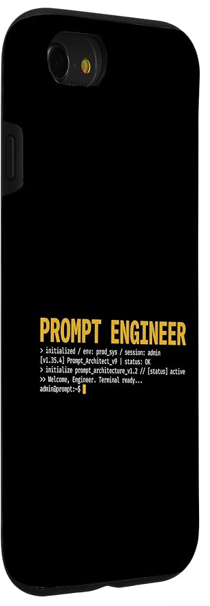 Prompt Engineer Terminal Screen AI Developer Software Coder Case for iPhone SE (2020) / 7/8 - Image 3