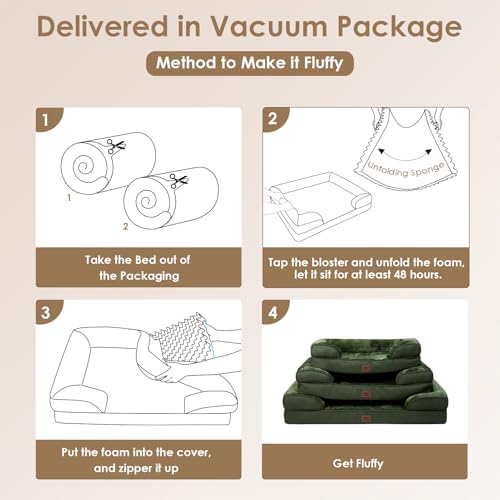EHEYCIGA Orthopedic XXL Dog Bed, Waterproof Washable XL Big Pet Bed 46" - Image 7