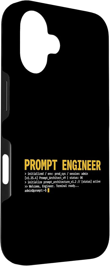 Prompt Engineer Terminal Screen AI Developer Software Coder Case for iPhone 16 - Image 3