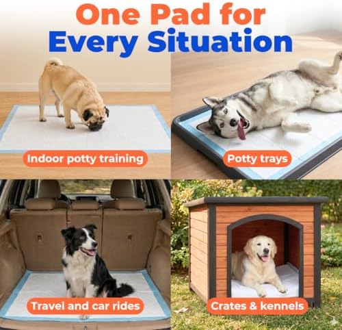 Best Pet Supplies Extra Large Dog Training Puppy Pee Pads - Blue, 100 Count - Image 6