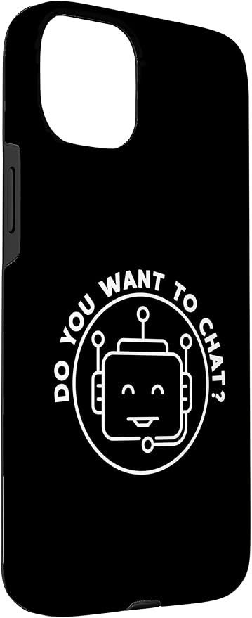 Chatbot - Do You Want To Chat? AI and ML Geek Case for iPhone 15 Plus - Image 3