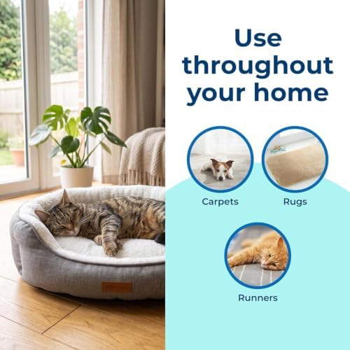 Carbona Oxy-Powered Pet Stain & Odor Remover, 2-in-1 Foaming Carpet Cleaner with Built-In Brush, Targets Urine, Vomit, Mud Messes from Dogs, Cats, 13.5 Oz (Pack of 3) - Image 7