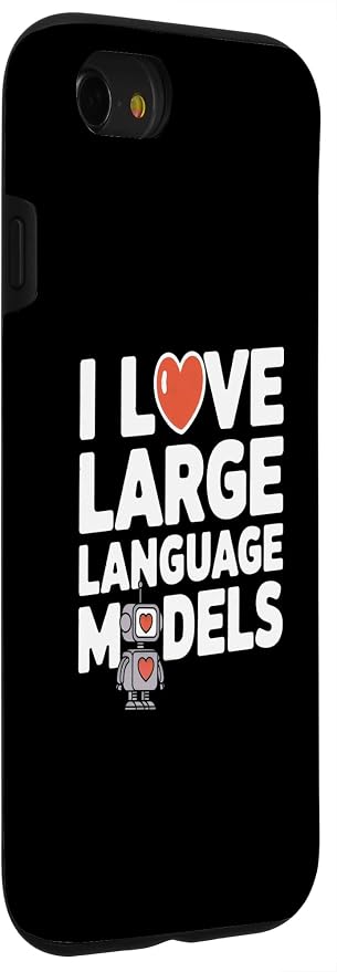 iPhone SE (2020) / 7 / 8 Funny Robot AI Lover I love large language models LLMs Case - Image 3