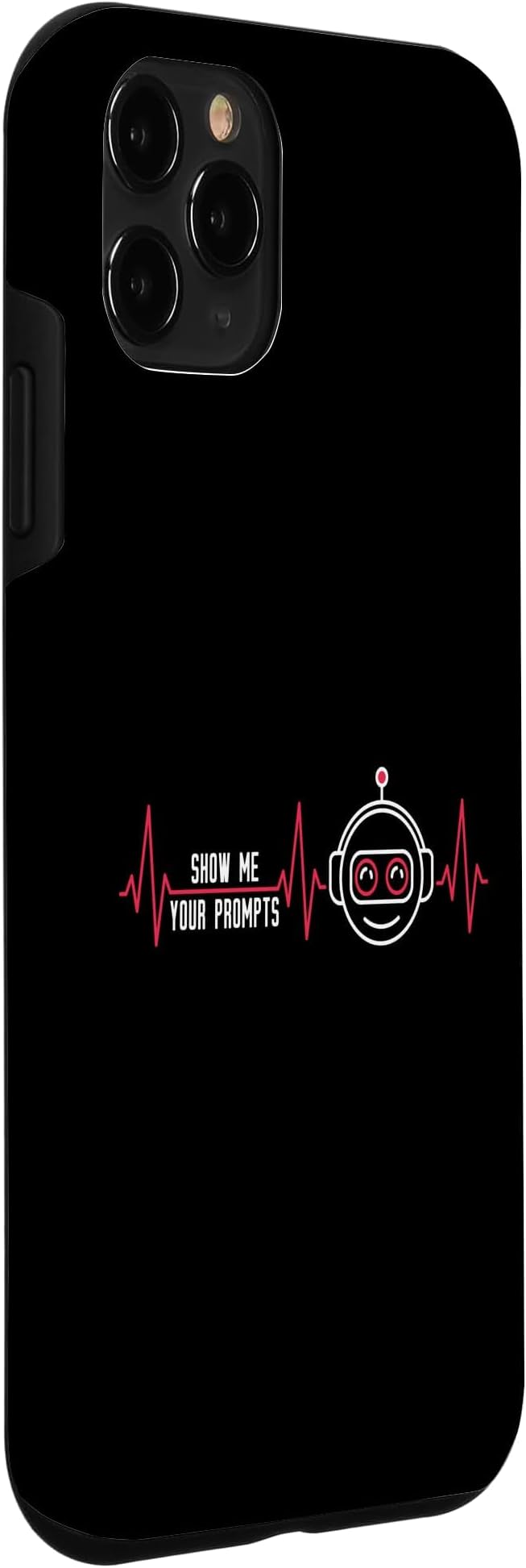 Show Me Your Prompts AI Artificial Intelligence Heartbeat Case for iPhone 11 Pro - Image 3