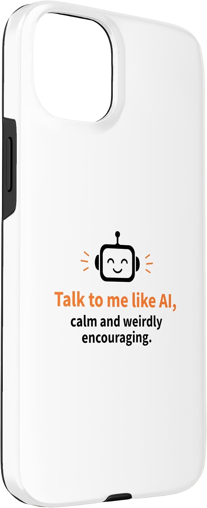 AI Robot Calm Encouraging Tech Support Case for iPhone 15 Plus - Image 3