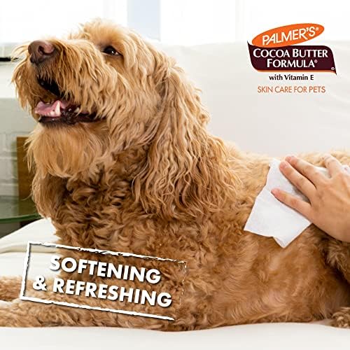 Palmers for Pets Cocoa Butter Refreshing Wipes for Dogs, 100 Count - Image 7
