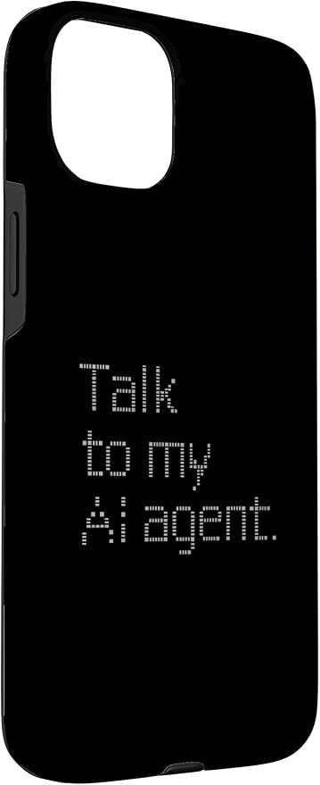 Talk to My AI Agent - Minimalist Tech Design Case for iPhone 15 Plus - Image 3