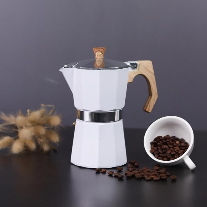 wedrink Stovetop Espresso Maker Aluminum Moka Pot 6 Cups Cuban Coffee Maker Stovetop Coffee Maker Moka Italian Espresso - Image 6