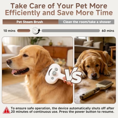 Pet Steam Brush for Dog, cat brushes for indoor cats - 1 Waterless Shampoo - Image 6