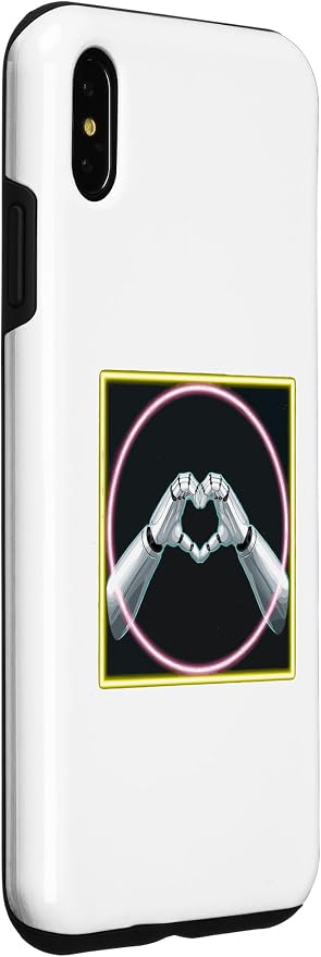 iPhone XS Max Hand Heart AI Robot | Hands Robot Shirt Case - Image 3
