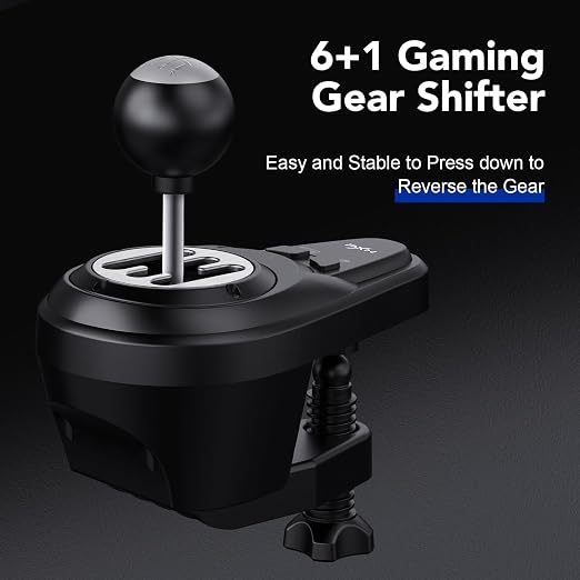 PXN V99 Force Feedback Racing Wheel, with Pedals and Shifter | Detachable 270°/900° Steering Wheel, Hall Pedals & H-Shifter - for PC, Xbox Series X|S, Xbox One, and PS4 - Image 7