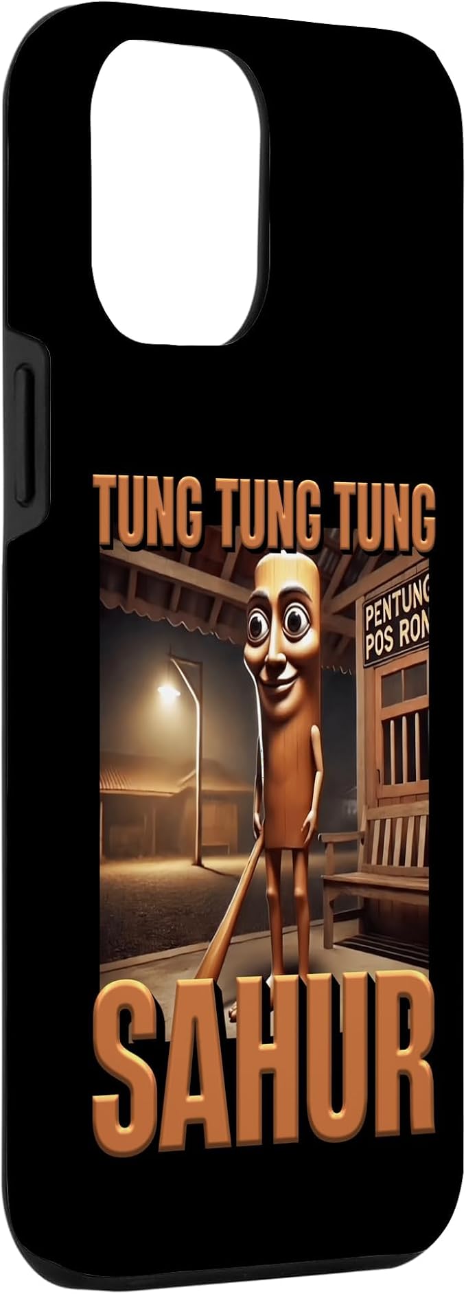 Internet Hilarious Meme AI Character Tung Tung Tung Sahur Case for iPhone 12 Pro Max - Image 3