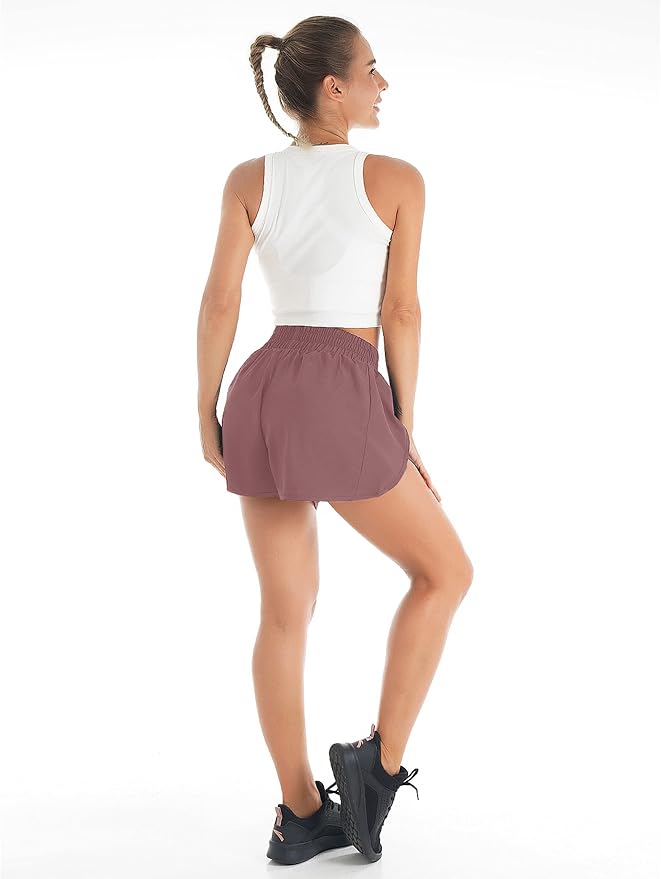 Blooming Jelly Women's Quick-Dry Running Shorts Workout Sport Layer Active Shorts with Pockets 1.75" - Image 6