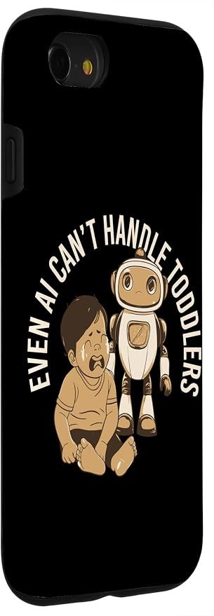 Even AI Cant Handle Toddlers Mom Artificial Intelligence Case for iPhone SE (2020) / 7/8 - Image 3