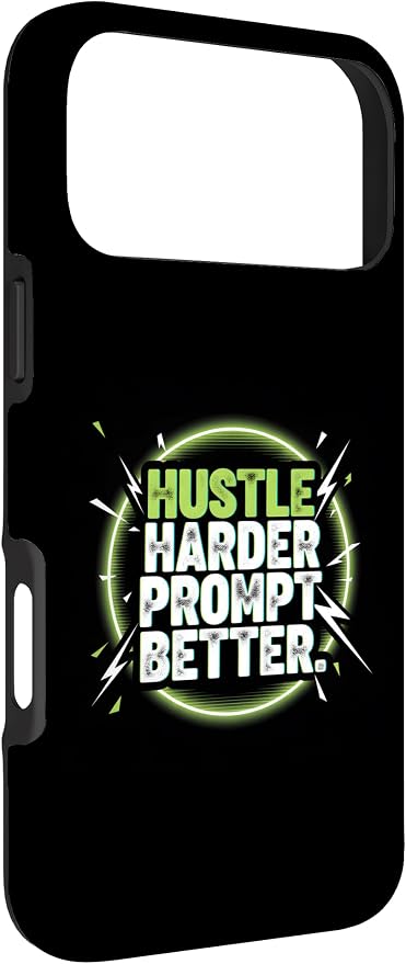 Hustle Harder Prompt Better AI Artificial Intelligence Case for iPhone 17 Pro Max - Image 3