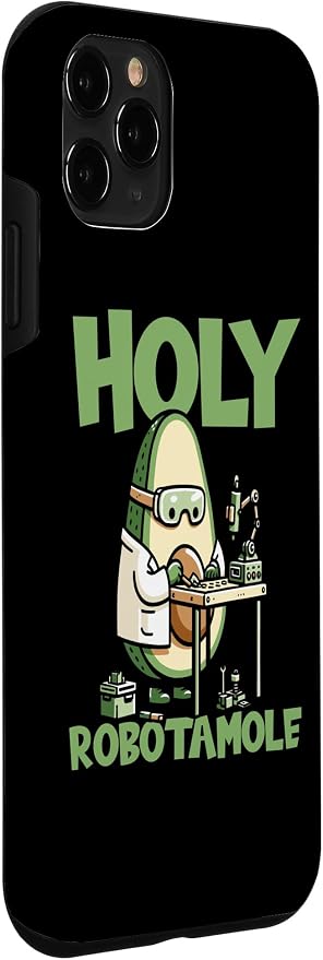 iPhone 11 Pro Robots Artificial - Ai Robotics Avocado Holy Robotamole Case - Image 3