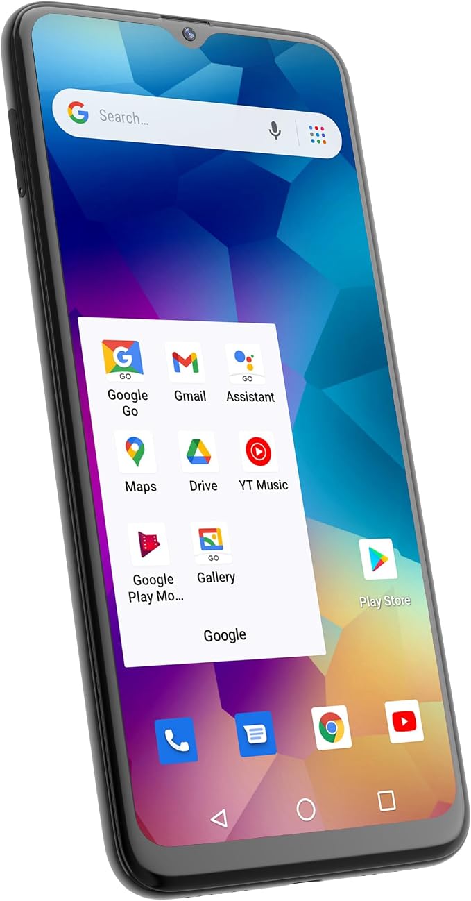 POZZI NEO 1, Unlocked Android Cell Phone for Kids and Seniors, 6.57 inch HD+ Display, 4GB RAM + 64GB, 5000mAh Battery, Dual SIM 4G LTE Smartphone, 16MP Triple AI Camera, Black, T-Mobile - Image 8