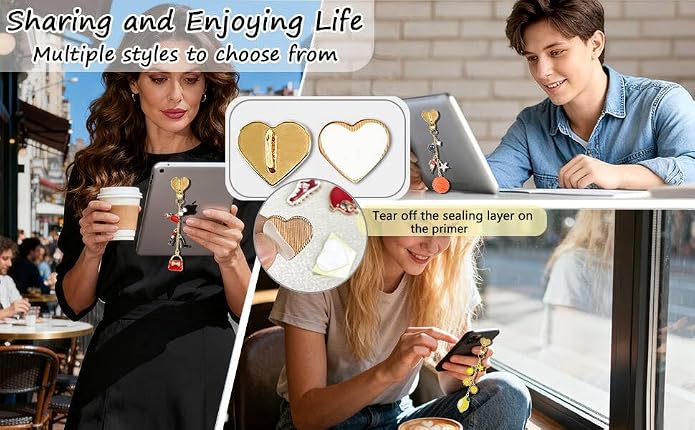 Charm Chains for Kindle,Cute E-reader Phone Charm Bracelets Accessories Compatible for Kindle E-Reader Phone iPad AirPod,Gifts for Reader Booklovers - Image 8
