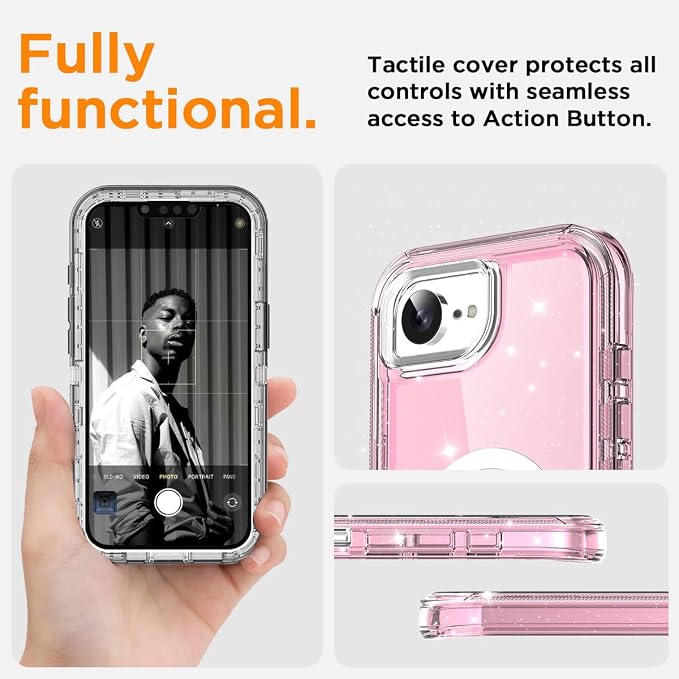 AICase for iphone 17e Case/iphone 16e Case Clear with Magsafe Heavy Duty Drop Protection Full Body Rugged Shockproof/Dust Proof Triple Layer Transparent Military Protective Tough Durable for 17e/16e_9 - Image 8