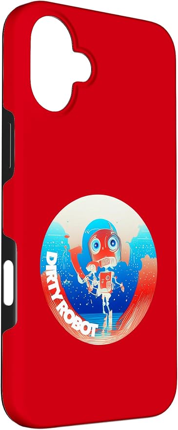 Dirty Robot my computer friend brand AI computing code cobot Case for iPhone 16 Plus - Image 3