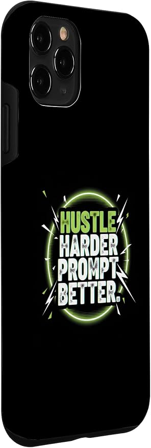 Hustle Harder Prompt Better AI Artificial Intelligence Case for iPhone 11 Pro - Image 3