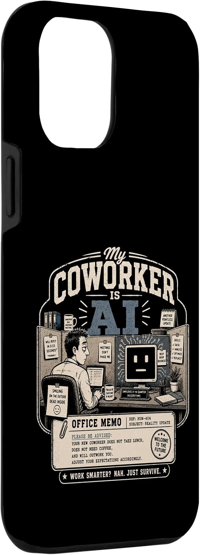 My Coworker is AI Office Humor Funny Workplace Replacement Case for iPhone 12 Pro Max - Image 3
