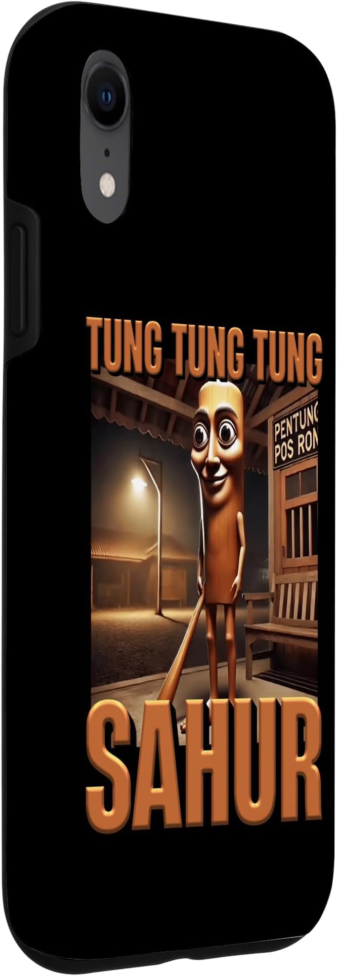 Internet Hilarious Meme AI Character Tung Tung Tung Sahur Case for iPhone XR - Image 3