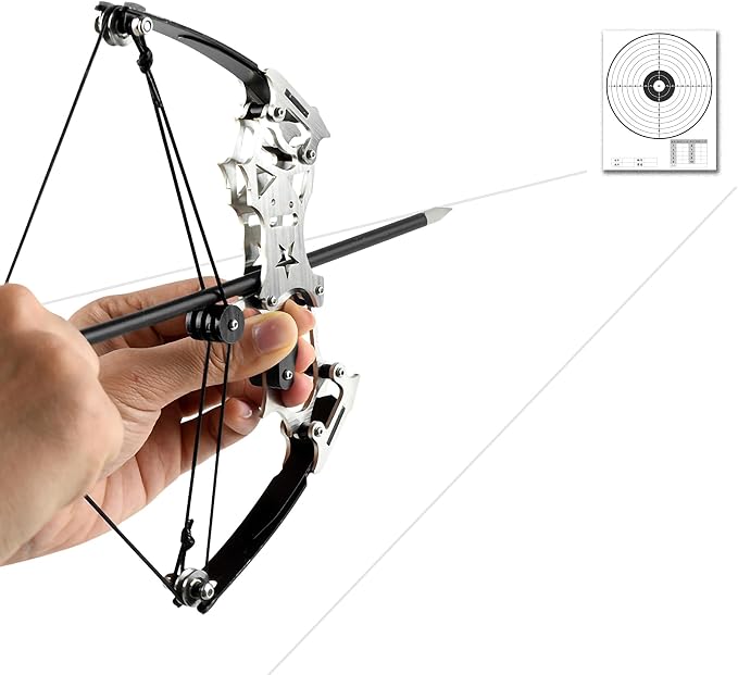 Archery Bow Set Left and Right Hand Compound Bow Hunting Bow Metal Material Catapult RH/LH for Practice Archery - Image 7