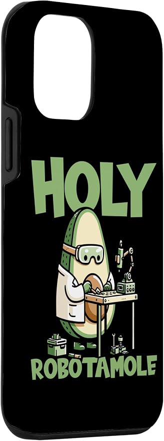 iPhone 12 mini Robots Artificial - Ai Robotics Avocado Holy Robotamole Case - Image 3