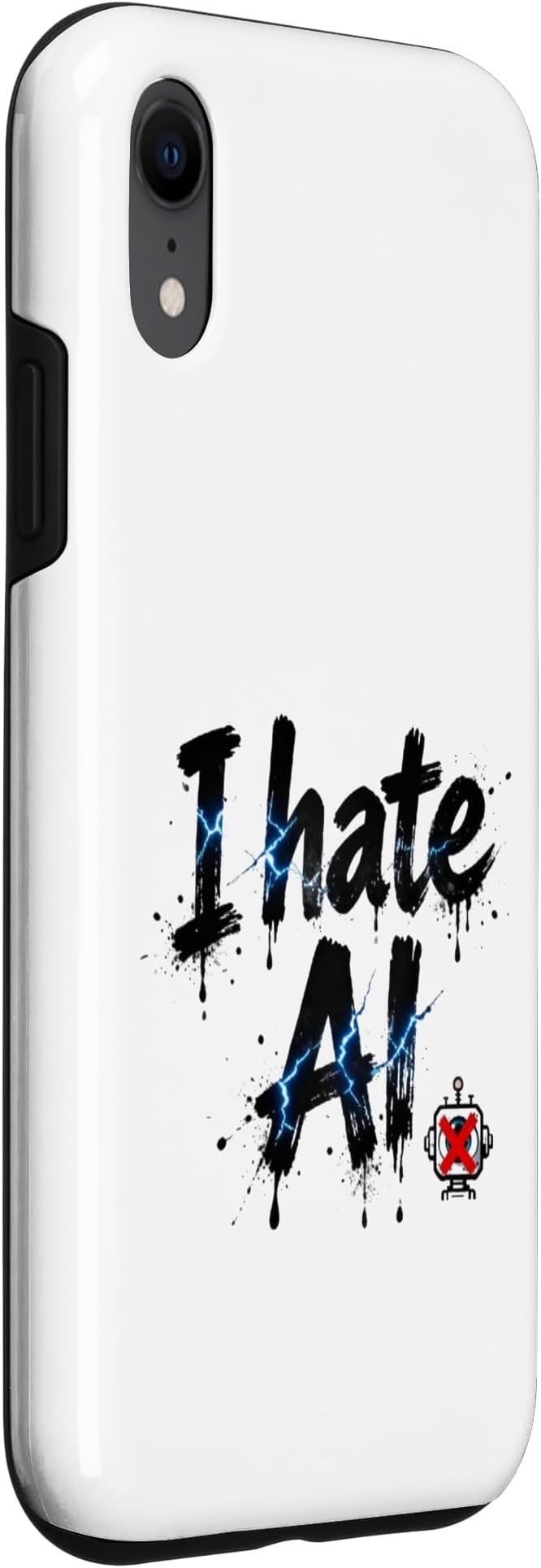 I Hate Ai Case for iPhone XR - Image 3