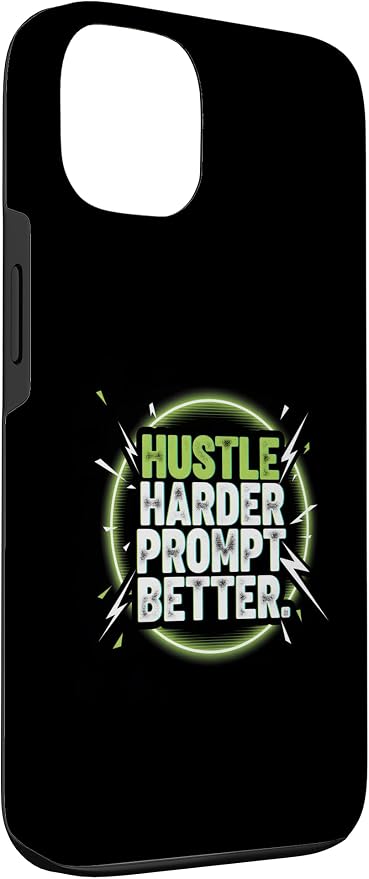 Hustle Harder Prompt Better AI Artificial Intelligence Case for iPhone 13 - Image 3