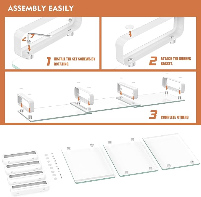 Hemudu Dual Monitor Stand, Computer Monitor Stand, Desktop Organizer, Monitor Stand Riser for PC, Computer, Laptop Clear HD02T-301 - Image 7