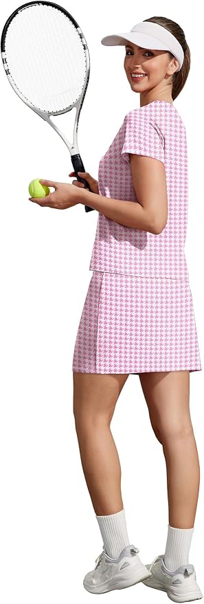 NIASHOT Two Piece Skirt Sets for Women Summer Vacation Travel Outfits Tennis Golf Skorts Versatile Lounge Sets - Image 5