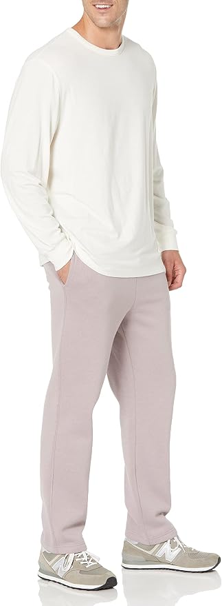 Amazon Essentials Men's Relaxed Straight Leg Fleece Open Bottom Sweatpant (Available in Big & Tall) - Image 8