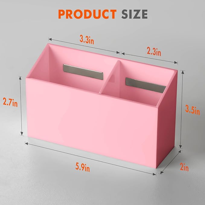 BEYGORM Magnetic Dry Erase Marker Holder for Whiteboard & Refrigerator | Non-slip Acrylic Pen Holder for Classroom, Fridge Magnet, Locker Organizer Accessories, Teacher & School Supplies(Pink) - Image 7