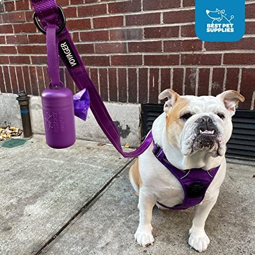 Best Pet Supplies Dog Poop Bag Holder Leash Attachment with Reusable Dispenser for Travel, Walking, Park, and Outdoor Use, Durable with Clip-On - Black, Pack of 2, Plastic Dispenser w/30 Bags - Image 5