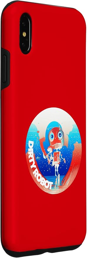 Dirty Robot my computer friend brand AI computing code cobot Case for iPhone XS Max - Image 3