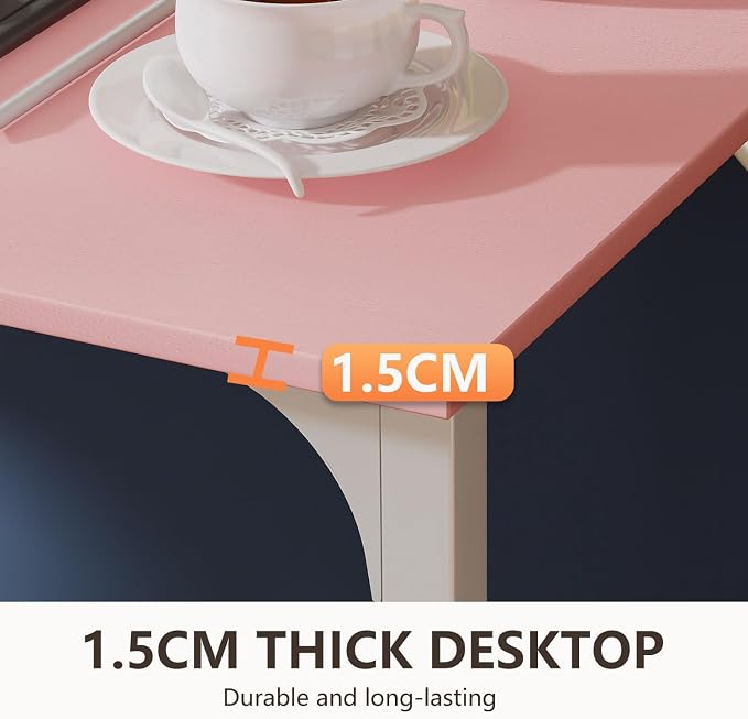 BestOffice Computer Desk,Home Office Desk, Modern Simple Style for Home Office Study Writing (Pink, 63 Inch) - Image 7
