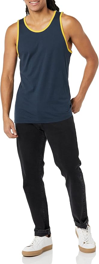 Amazon Essentials Men's Active Quick Dry Tech Stretch Moisture Wicking Lightweight Gym Tank Top - Image 5